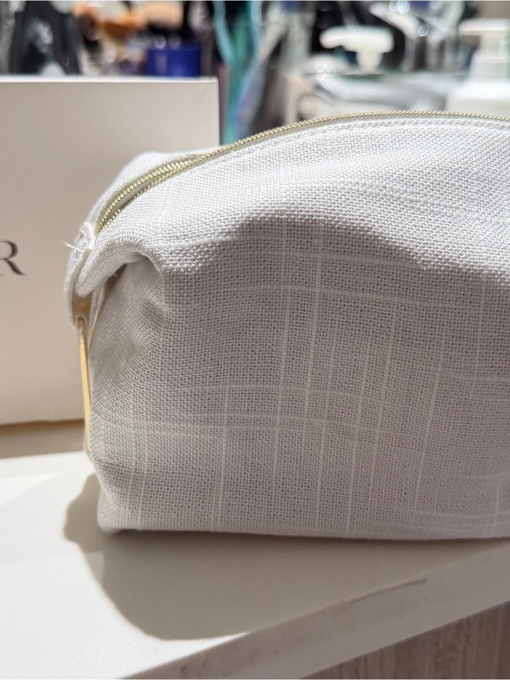 DIOR White Cosmetic Pouch new